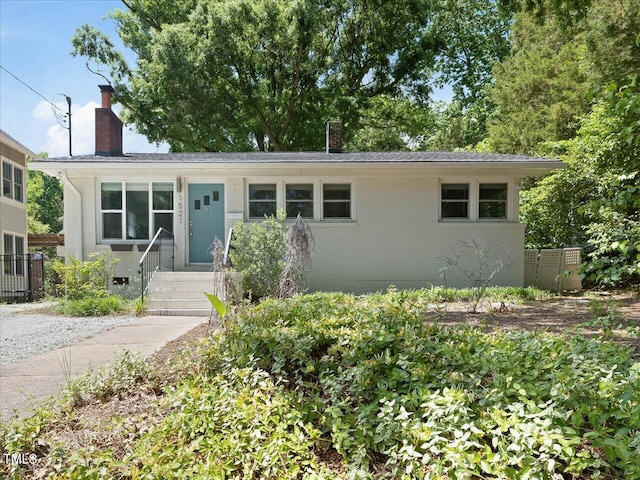 1521 N Duke St, Durham, NC 27701 - view of front of property with a chimney