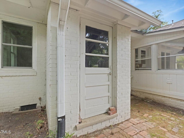 1521 N Duke St, Durham, NC 27701 - property entrance featuring crawl space and brick siding