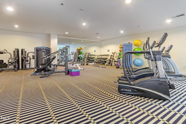 618 N Boylan Ave Unit 520, Raleigh, NC 27603 - gym featuring recessed lighting