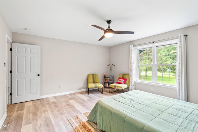 2809 Titleist Dr, Hillsborough, NC 27278 - bedroom with light wood finished floors and ceiling fan