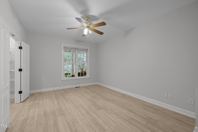 300 Oak Ridge Dr, Hillsborough, NC 27278 - unfurnished room featuring light wood finished floors and a ceiling fan