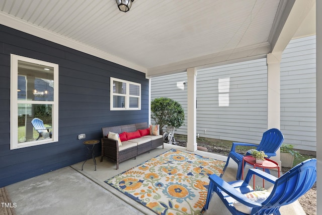 1625 Main Divide Dr, Wake Forest, NC 27587 - view of patio featuring an outdoor hangout area