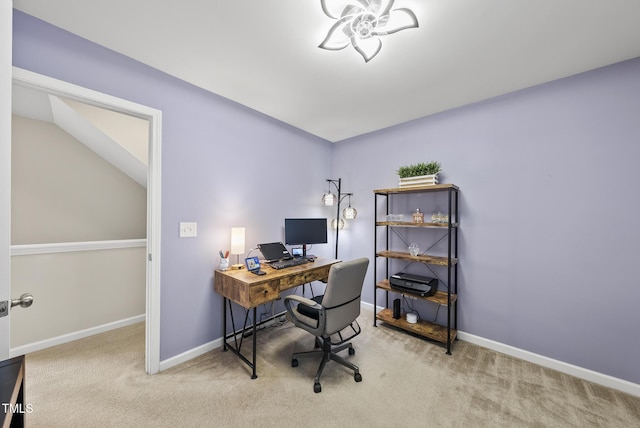 1625 Main Divide Dr, Wake Forest, NC 27587 - carpeted home office with baseboards