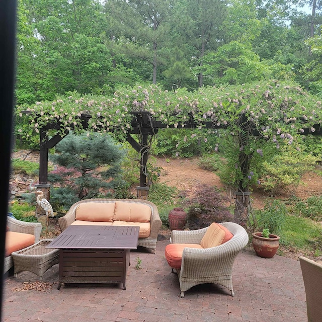502 Willowmere Ct, Cary, NC 27513 - view of patio featuring outdoor lounge area