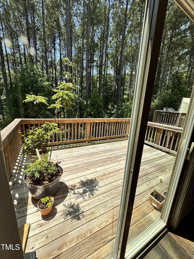 1005 Lathrop Ln, Apex, NC 27523 - view of wooden deck
