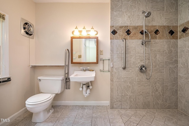 420 Lipscomb Grove Church Rd, Hillsborough, NC 27278 - bathroom featuring toilet and tiled shower