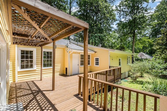 420 Lipscomb Grove Church Rd, Hillsborough, NC 27278 - wooden terrace featuring a pergola