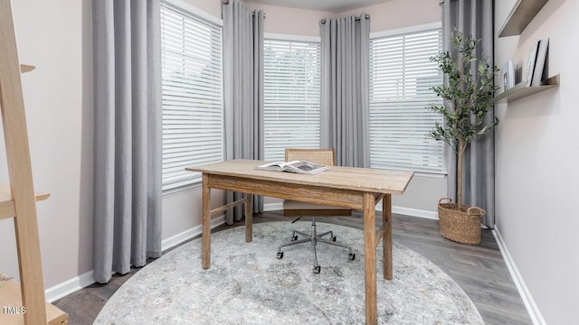 1911 Hinesley Dr, Durham, NC 27703 - office with wood finished floors