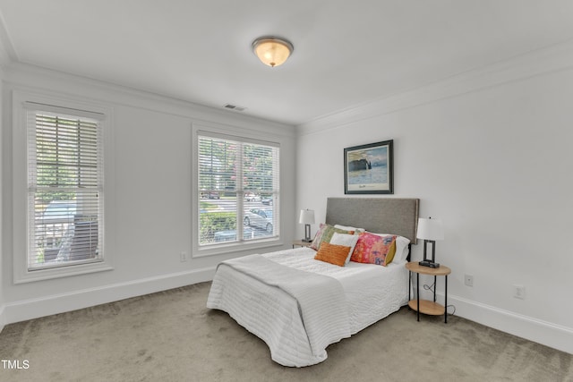 1310 Durlain Dr Unit 103, Raleigh, NC 27614 - bedroom with ornamental molding and carpet floors