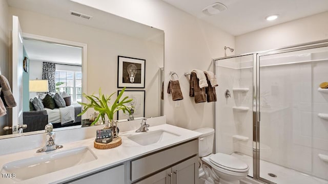 413 Belgian Red Way, Wake Forest, NC 27587 - ensuite bathroom with a shower stall and double vanity