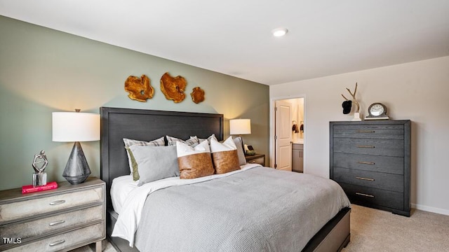 419 Belgian Red Way, Wake Forest, NC 27587 - bedroom featuring light carpet and ensuite bath