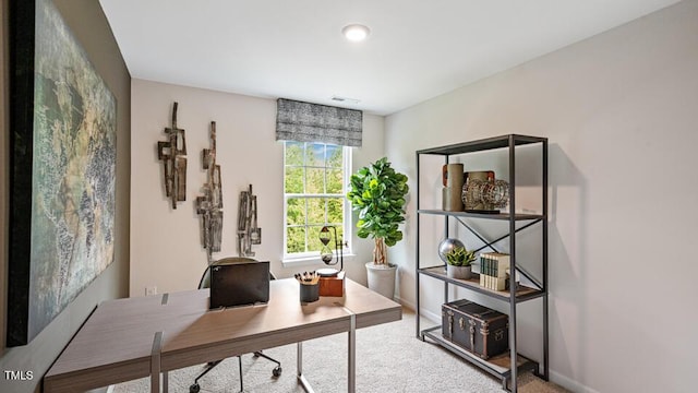 423 Belgian Red Way, Wake Forest, NC 27587 - home office featuring carpet flooring and baseboards