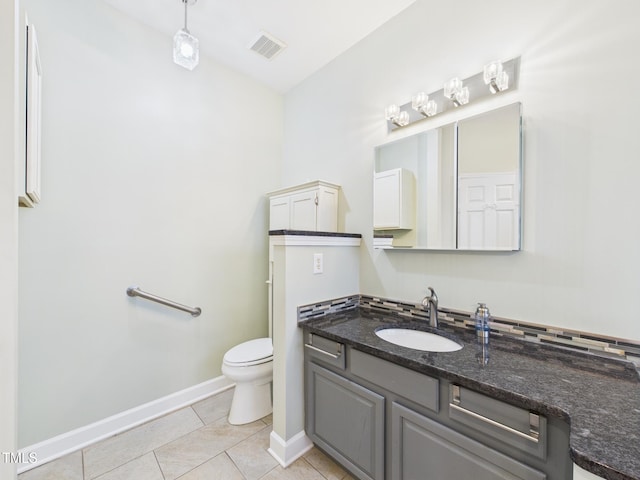 7501 Montibillo Pkwy, Durham, NC 27713 - bathroom with vanity and tile patterned flooring