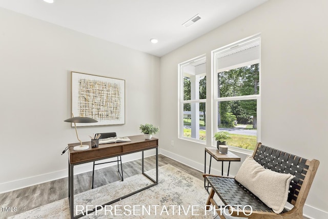 7678 New Sandy Hill Church Rd, Sims, NC 27880 - office space featuring wood finished floors and recessed lighting