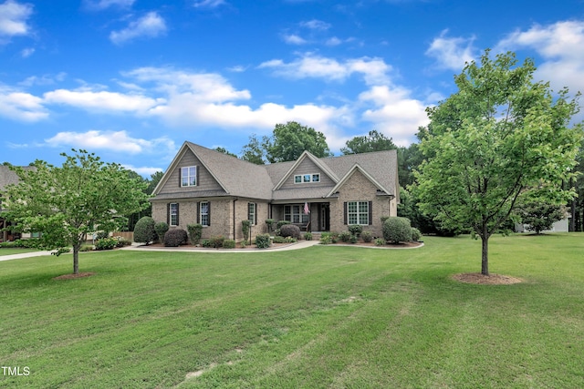 3728 Marwick Ct, Wendell, NC 27591 - craftsman-style house featuring a front yard and brick siding