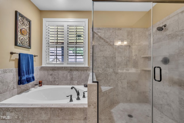 3728 Marwick Ct, Wendell, NC 27591 - full bath featuring a garden tub and a stall shower