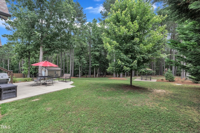 3728 Marwick Ct, Wendell, NC 27591 - view of yard with a patio