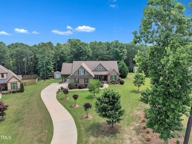 3728 Marwick Ct, Wendell, NC 27591 - view of subject property with a heavily wooded area