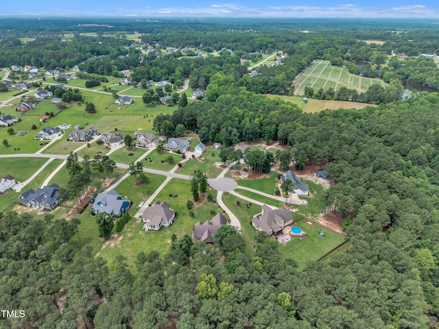 3728 Marwick Ct, Wendell, NC 27591 - aerial view of property's location featuring a heavily wooded area