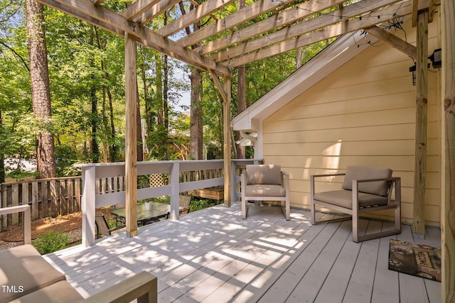 1563 Laureldale Dr, Raleigh, NC 27609 - deck featuring a pergola