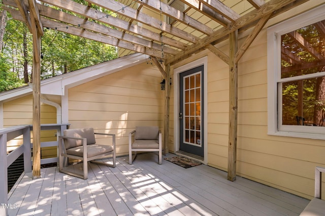 1563 Laureldale Dr, Raleigh, NC 27609 - wooden deck featuring a pergola