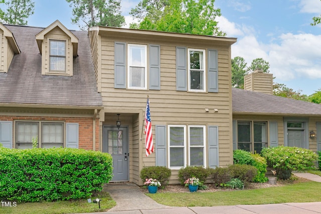 11 Stone Village Ct, Durham, NC 27704 - multi unit property featuring a chimney and roof with shingles