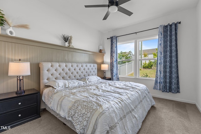 1414 Arena Ln, Fuquay Varina, NC 27526 - carpeted bedroom featuring a ceiling fan and baseboards