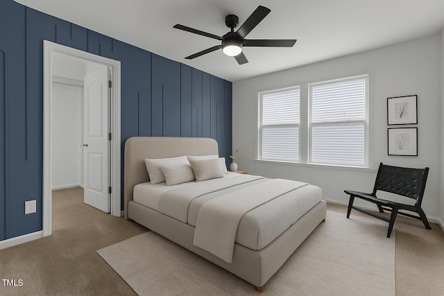 1414 Arena Ln, Fuquay Varina, NC 27526 - bedroom with light carpet and ceiling fan