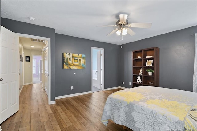 104 Somerset Dr, Raeford, NC 28376 - bedroom featuring wood finished floors and ceiling fan