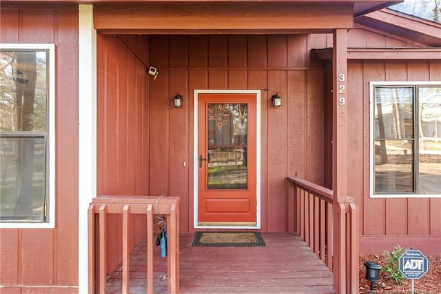 329 Whipple Tree Ln, Fayetteville, NC 28314 - entrance to property with board and batten siding
