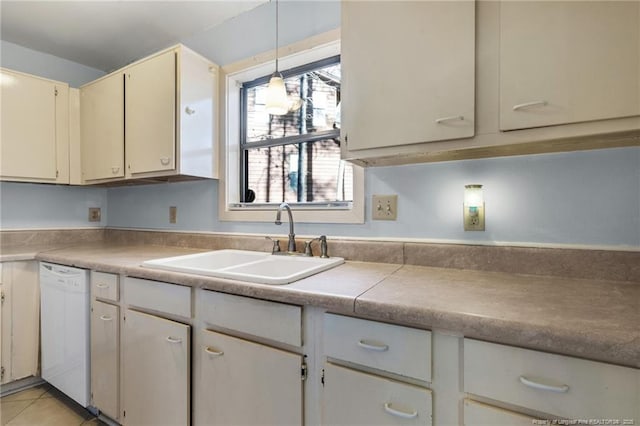 329 Whipple Tree Ln, Fayetteville, NC 28314 - kitchen featuring dishwasher, hanging light fixtures, light countertops, and light tile patterned flooring