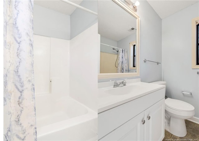 329 Whipple Tree Ln, Fayetteville, NC 28314 - bathroom with vanity and shower / bath combination with curtain