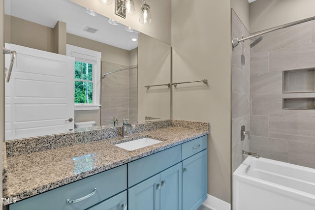 5107 Overhill St, Raleigh, NC 27603 - full bath with vanity and tub / shower combination