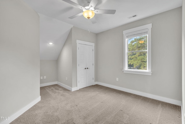 5107 Overhill St, Raleigh, NC 27603 - additional living space featuring carpet floors and a ceiling fan