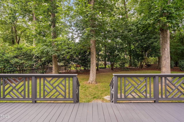 202 Stoneleigh Dr, Cary, NC 27511 - deck featuring view of wooded area