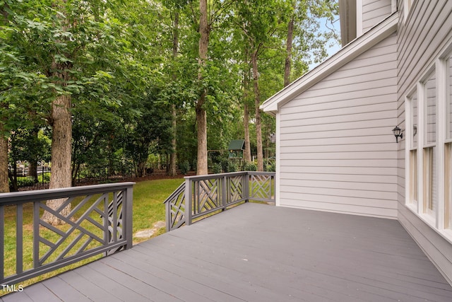 202 Stoneleigh Dr, Cary, NC 27511 - wooden deck featuring a yard