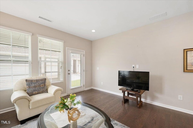 1416 Southpoint Trl, Durham, NC 27713 - living room featuring wood finished floors and recessed lighting