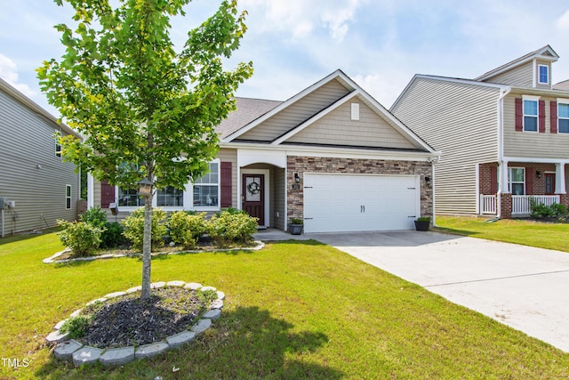 202 E Painted Way, Clayton, NC 27527 - view of front of property featuring an attached garage, concrete driveway, and a front lawn