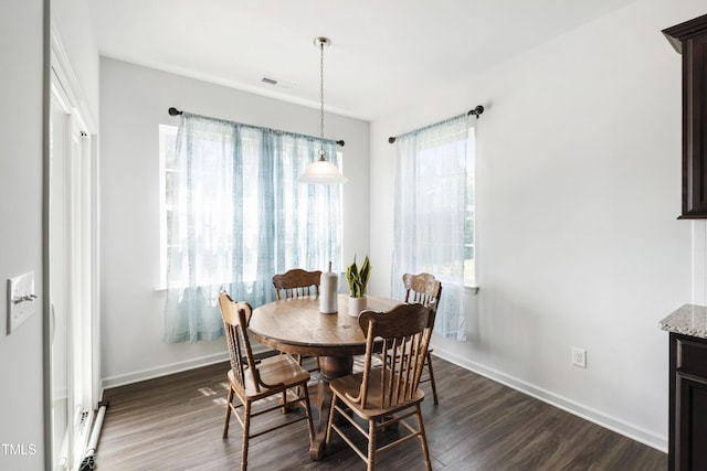 202 E Painted Way, Clayton, NC 27527 - dining space featuring dark wood finished floors