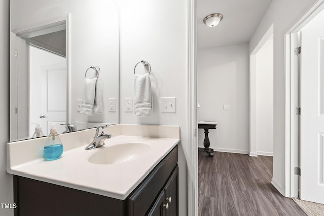 202 E Painted Way, Clayton, NC 27527 - bathroom featuring wood finished floors and vanity