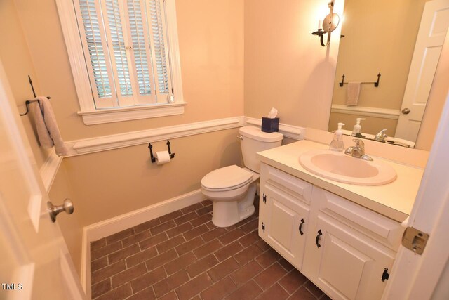 2708 Coleberry Trl, Rocky Mount, NC 27804 - half bathroom with toilet and vanity