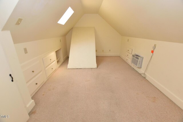 2708 Coleberry Trl, Rocky Mount, NC 27804 - additional living space featuring lofted ceiling, light carpet, and a wall mounted AC