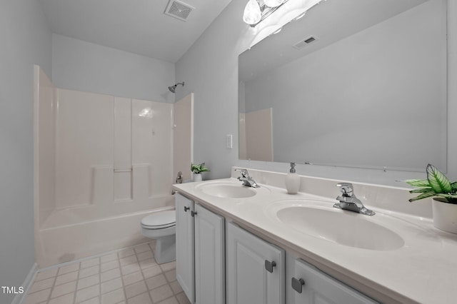 8 Summertime Ct, Durham, NC 27707 - bathroom with double vanity, bathing tub / shower combination, and tile patterned floors