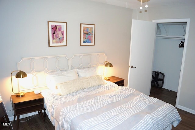 80 Stoneridge Rd, Durham, NC 27705 - bedroom with wood finished floors and a closet