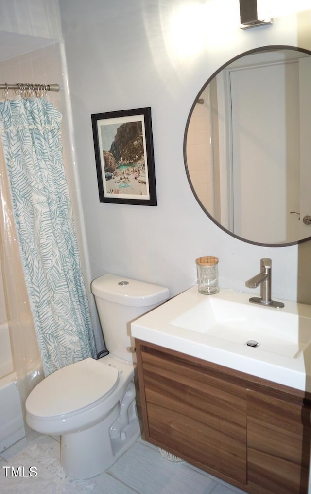 80 Stoneridge Rd, Durham, NC 27705 - full bathroom featuring vanity and shower / tub combo with curtain