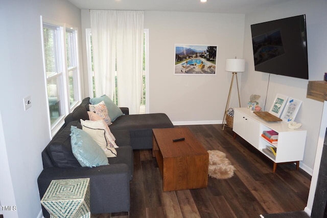 80 Stoneridge Rd, Durham, NC 27705 - living area featuring healthy amount of natural light, wood finished floors, and recessed lighting