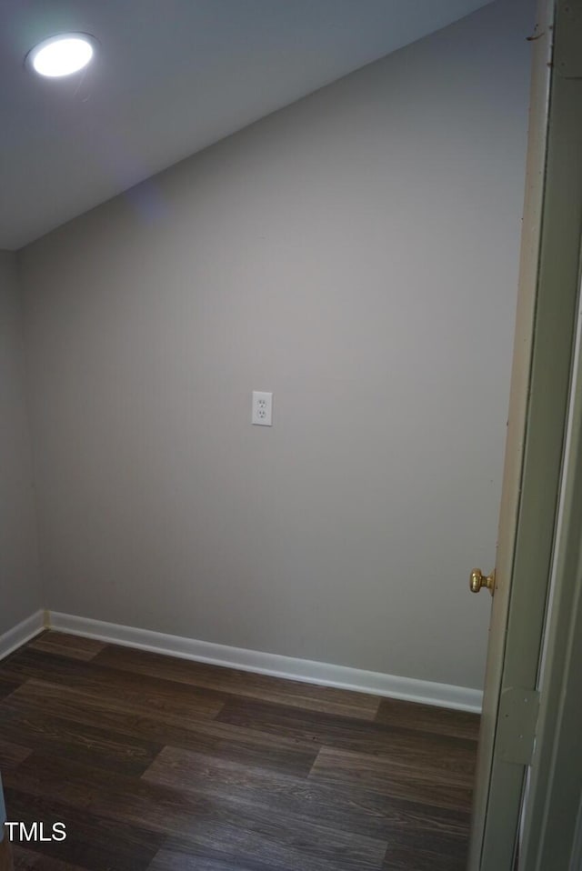 80 Stoneridge Rd, Durham, NC 27705 - empty room with baseboards and dark wood-type flooring