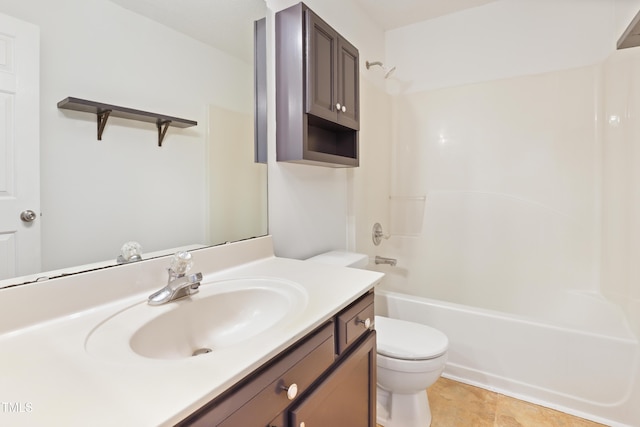 613 Penncross Dr, Raleigh, NC 27610 - full bathroom with vanity, tub / shower combination, and tile patterned flooring