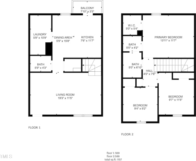 4258 Kaplan Dr, Raleigh, NC 27606 - view of property floor plan