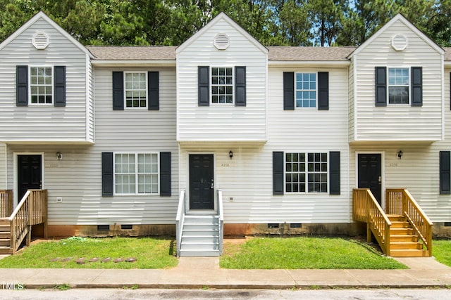 4258 Kaplan Dr, Raleigh, NC 27606 - townhome / multi-family property featuring crawl space and a front yard